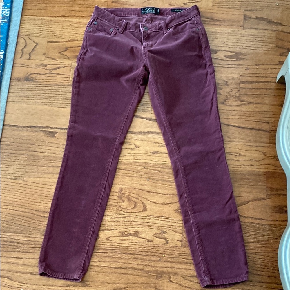 Lucky Brand Women's Skinny Pants in Burgundy